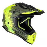 Casco Moto Cross/ Enduro/ Atv Just 1 J38 Mask Gris / Fluor C