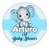 Stickers Para Baby Shower Personalizadas 200pz 3cm