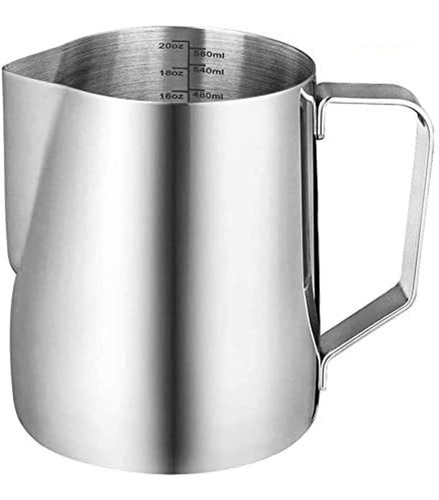 Leche Café Latte Nave Taza Jarra Para Espumar Cocina 600ml