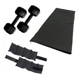 Kit Entrenamiento Colcho Mancuernas5kg Tobilleras2kg Premium