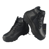 Bota Delta Táctica Outdoor Militar Airsoft Negro Y Ocre