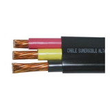 1 Mts Cable Plano Sumergible Calibre 10, 3 Hilos, 600 Volts