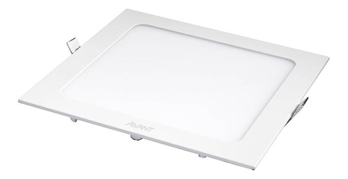 Plafon Luminaria Led Embutir Quadr. 18w 6000k 22cm - 1 Unid.