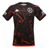 Camiseta Kombat Pro Slim Huracàn 2022 Black Red