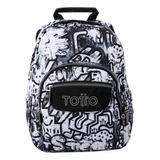 Mochila Escolar Totto Tempera Rpet Blanco Klin