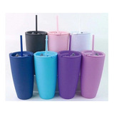 Lote 5 Vasos Mate Tumbler 800 Ml Transparente Mayoreo Negoci