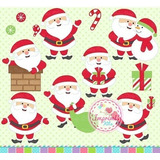 Kit Cliparts Navidad Png Digitales Navideños Papa Noel #n123