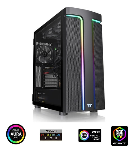 Chasis Thermaltake H590 Tg Argb Negro