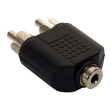 Adaptador De 2 Plugs Rca A Jack 3.5 Mm Estereo 