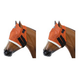 Máscaras De Proteção Anti-mosca Boots Horse Laranja Kit 2 Un