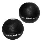 Kit Slam Ball Bola Peso Crossfit 8kg E 10kg Liveup Sports