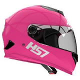 Casco Moto Halcon H57 Integral  Mujer Nena Rosa Liso Talle S