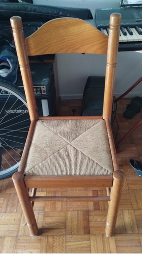 Silla De Madera Buenísima!!