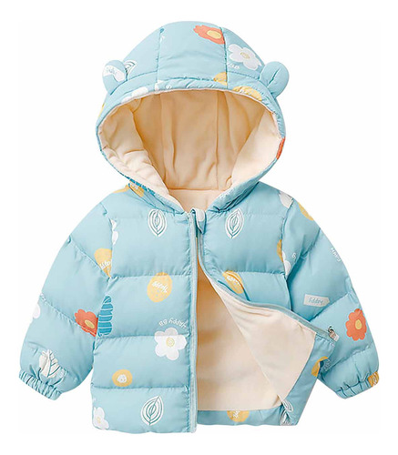 Abrigo O Coat Para Bebés Pequeños, Bonito Estampado A La Mod