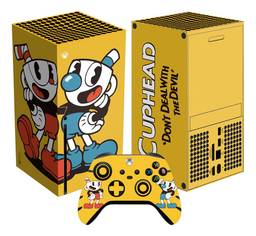 Skin Cuphead Para Xbox Series X Set Stickers