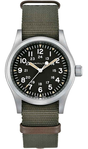 Reloj Hamilton Khaki Field H69439931 Verde Militar Unisex