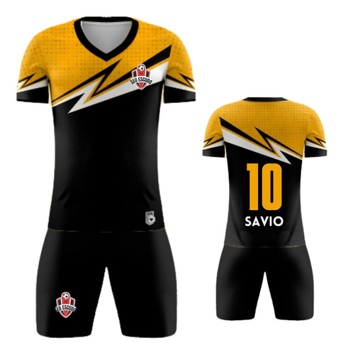 7 Camisas E Calção Uniforme Futebol Personalizados Futsal