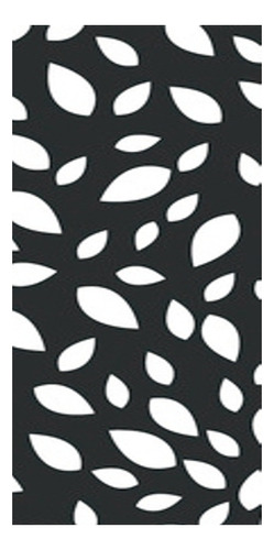 Panel Decorativo De Chapa Calada 0.60x1.20 Diseño Hojas Nº9