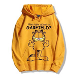 Sudadera De Algodón Con Estampado Digital Garfield Sonrisa