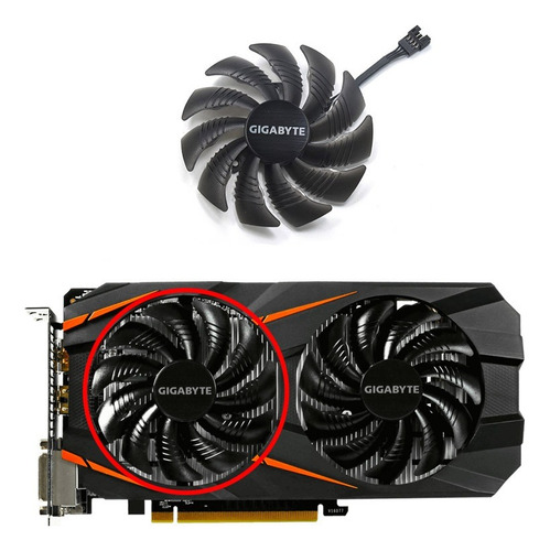 Cooler Para Gpu Gigabyte Gtx 1650/60 Rtx 2060/70 T129215su