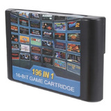 Cartucho 196 In 1 Para Mega Drive (196 Clássicos 16 Bits)