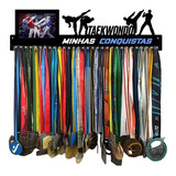 Porta Medalha Taekwondo Masc Porta Retrato Para Até 120 Med