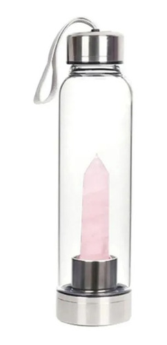 Termo Botella De Agua Con Cristales De Cuarzo + Obsequio