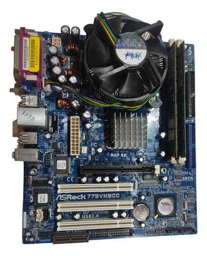 Board Intel 775 Usada Combo Pc Usado