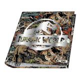Carpeta Jurassic World Nº3 Escolar Mooving Ganchos 3x40 Diseño Logo