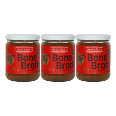 Caldo De Huesos Orgánico 3 Pzas Sabor Variado Bone Broth | MercadoLibre