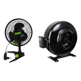 Kit Indoor Ventilador 5w Garden +  Extractor Gg 125mm