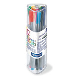 Marcadores Triplus Set X 12 Colores Estuche Plastico Pr12