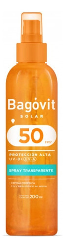 Protector Solar Bagovit Spray Trasparente Fps 50 X 200 Ml