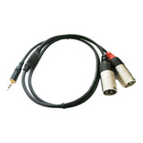 Cable Micrófono 2xlr M  A Mini Plug Stereo 