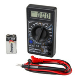 Multimetro Tester Digital Dt830d Con Buzzer + Bat.9v 1° Htec