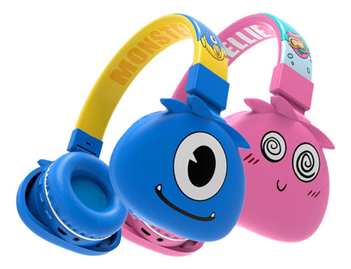 Fone Infantil Sem Fio Bluetooth Desenho Menino Menina