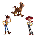 Figuras Toy Story 120 Cm Base Rígida Kit 3 Pzas Coroplast