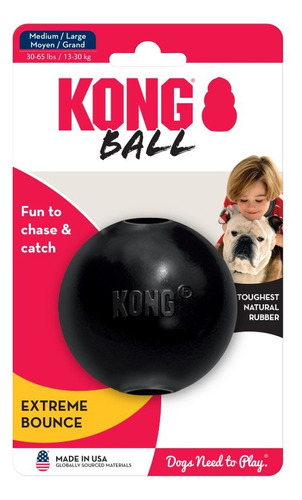 Kong Ball Extreme M/l Pelota Perro Ultra Resistente Color Ne