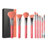 Set 10 Brochas Maquillaje Docolor Neón Peach Original N1003