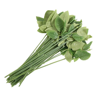 50 Unidades De Tallos De Rosas Artificiales Artificiales Par | MercadoLibre
