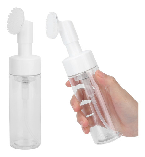 Frasco Espumador Escova De Silicone Limpeza Facial Pump