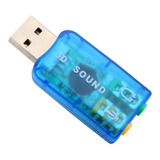 Placa De Audio Sonido 5.1 Externa Usb 2.0 A Mini Plug