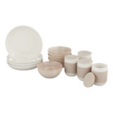 Corelle Juego De Vajilla De Ceramica De 16 Piezas, Platos Ar