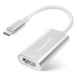 Adaptador Usb C A Hdmi Deegotech 4k Para Macbook, Tipo Alumi