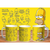Taza - Tazón De Ceramica Sublimada Los Simpson: Homero