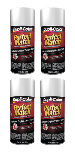 Paq. 4 Pintura En Spray Color Blanco Universal Dupli-color