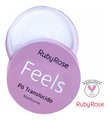 Polvo Translúcido Matificante Feels Ruby Rose- Original 100%