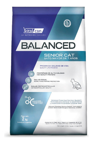 Vitalcan Balanced Gato Senior 2 Kg
