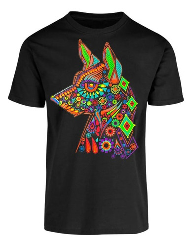 Playera Neon Diseño Cultura Mexicana X2 Obtén Envió Gratis