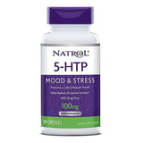 Natrol 5-htp 30 Caps Mejora Estado De Ánimo Y Reduce Estrés Sabor Sin Sabor